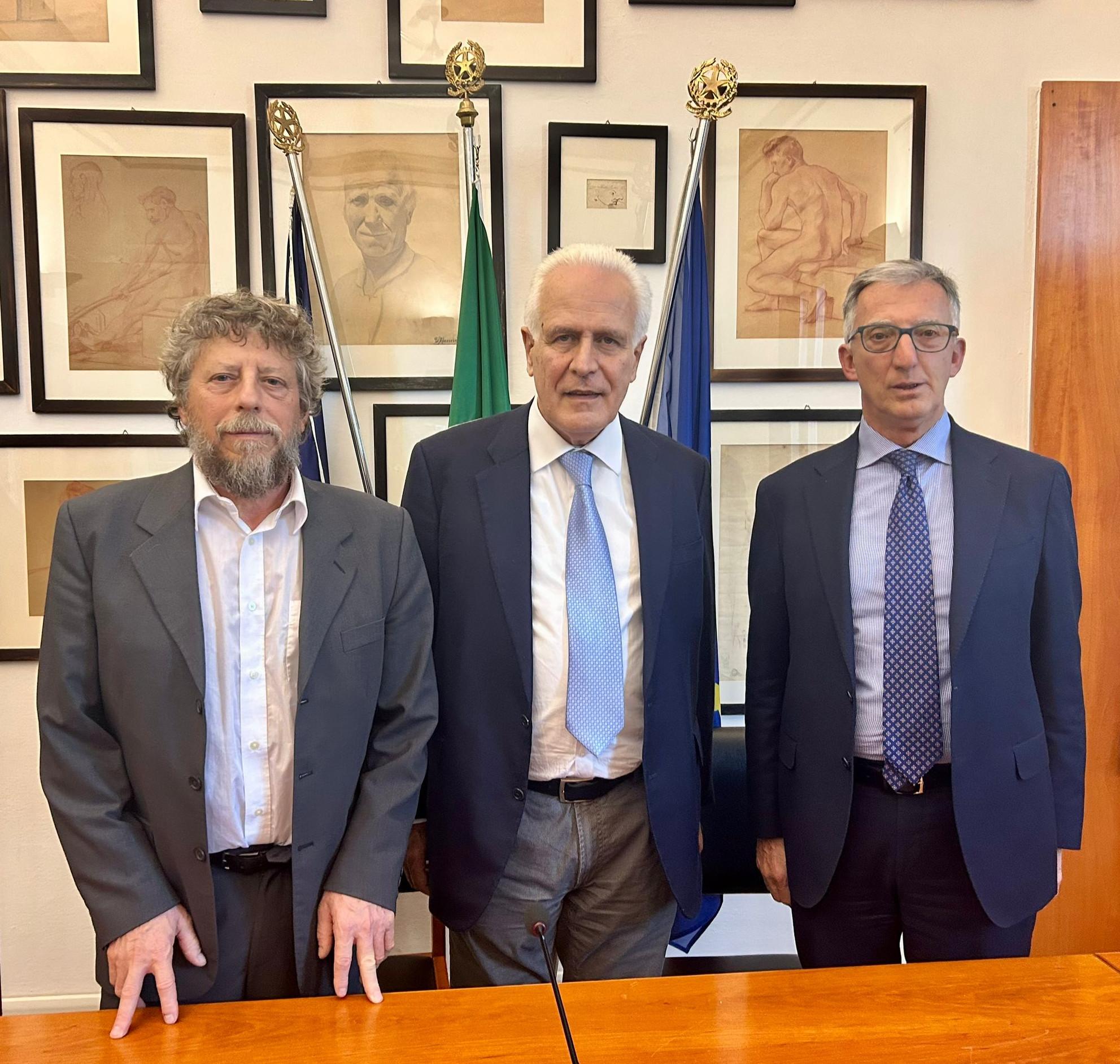 Da sinistra: Carovani, Giani e Ricci (fonte foto comunicato stampa)
