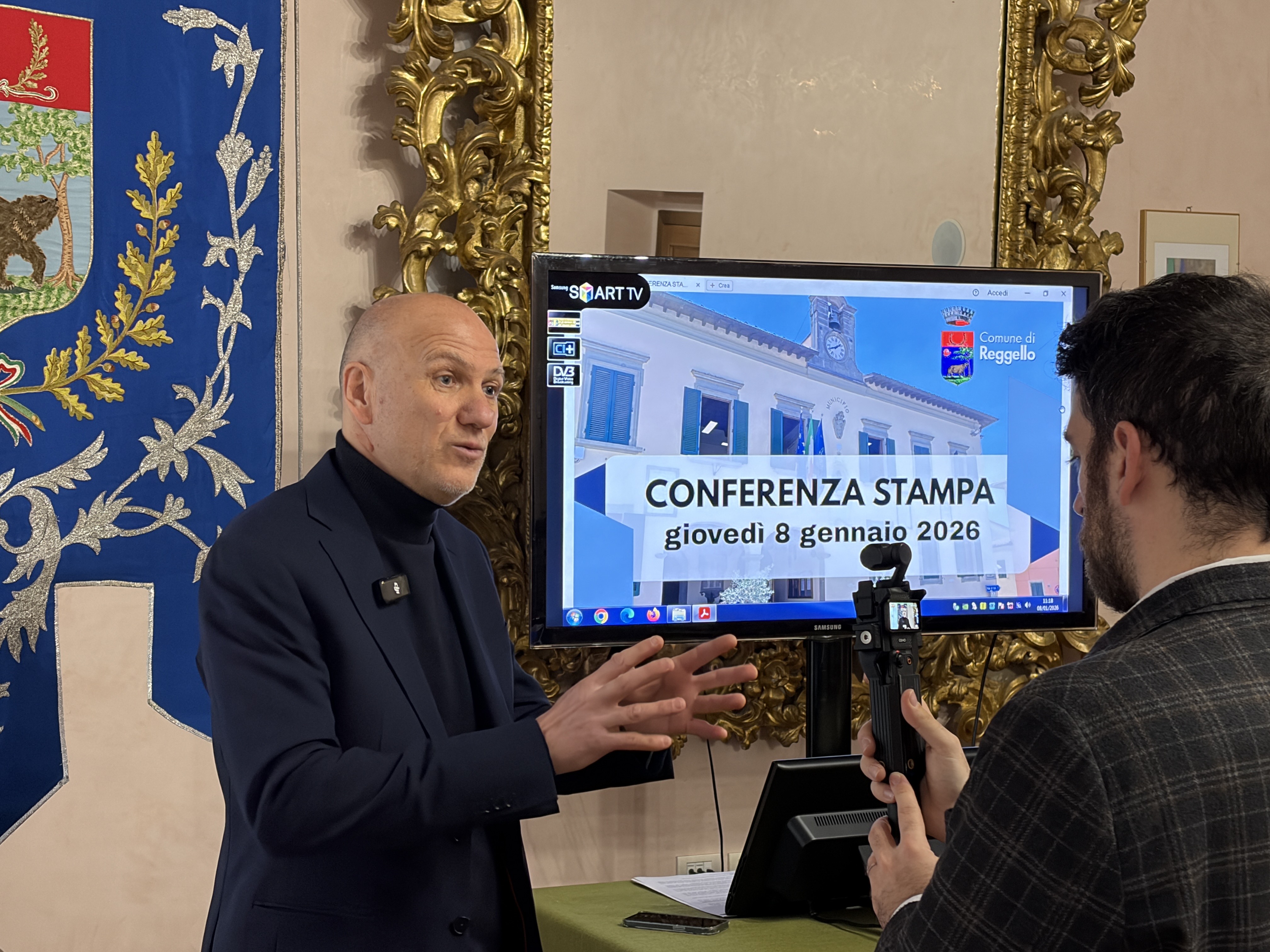 Conferenza stampa a Reggello