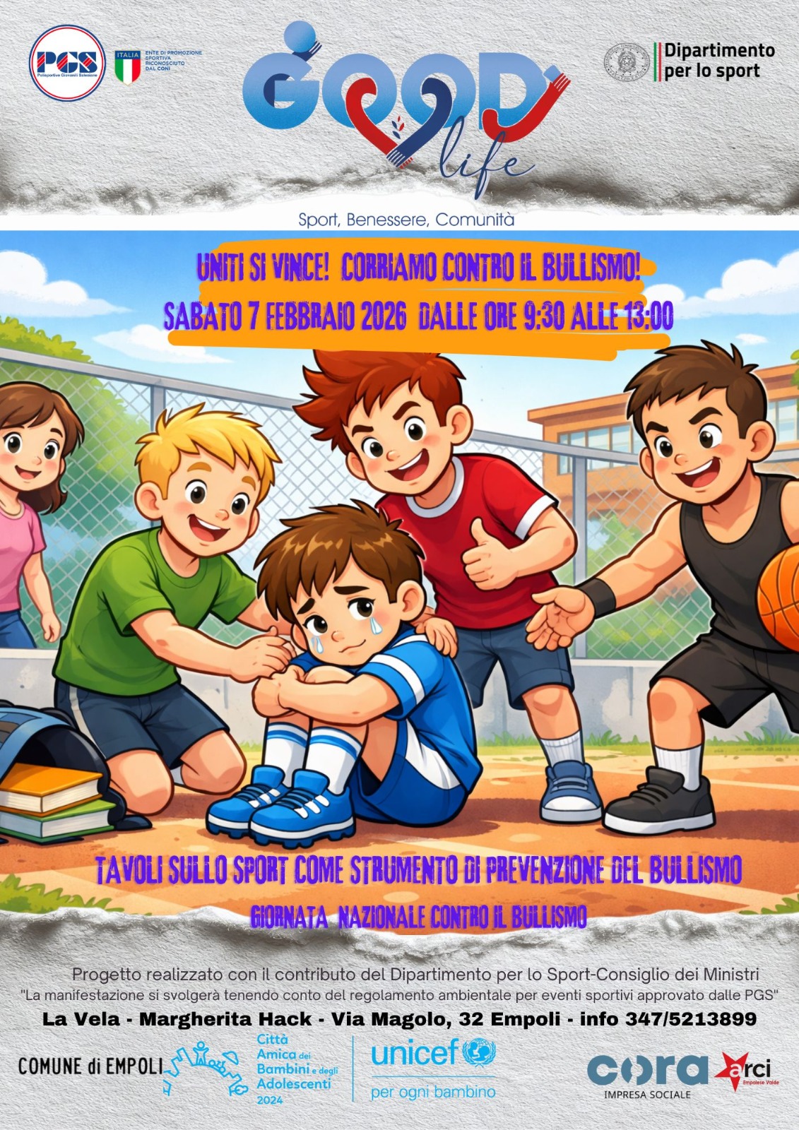 Sport e contrasto al bullismo ecco l'iniziativa "GOOD Life"