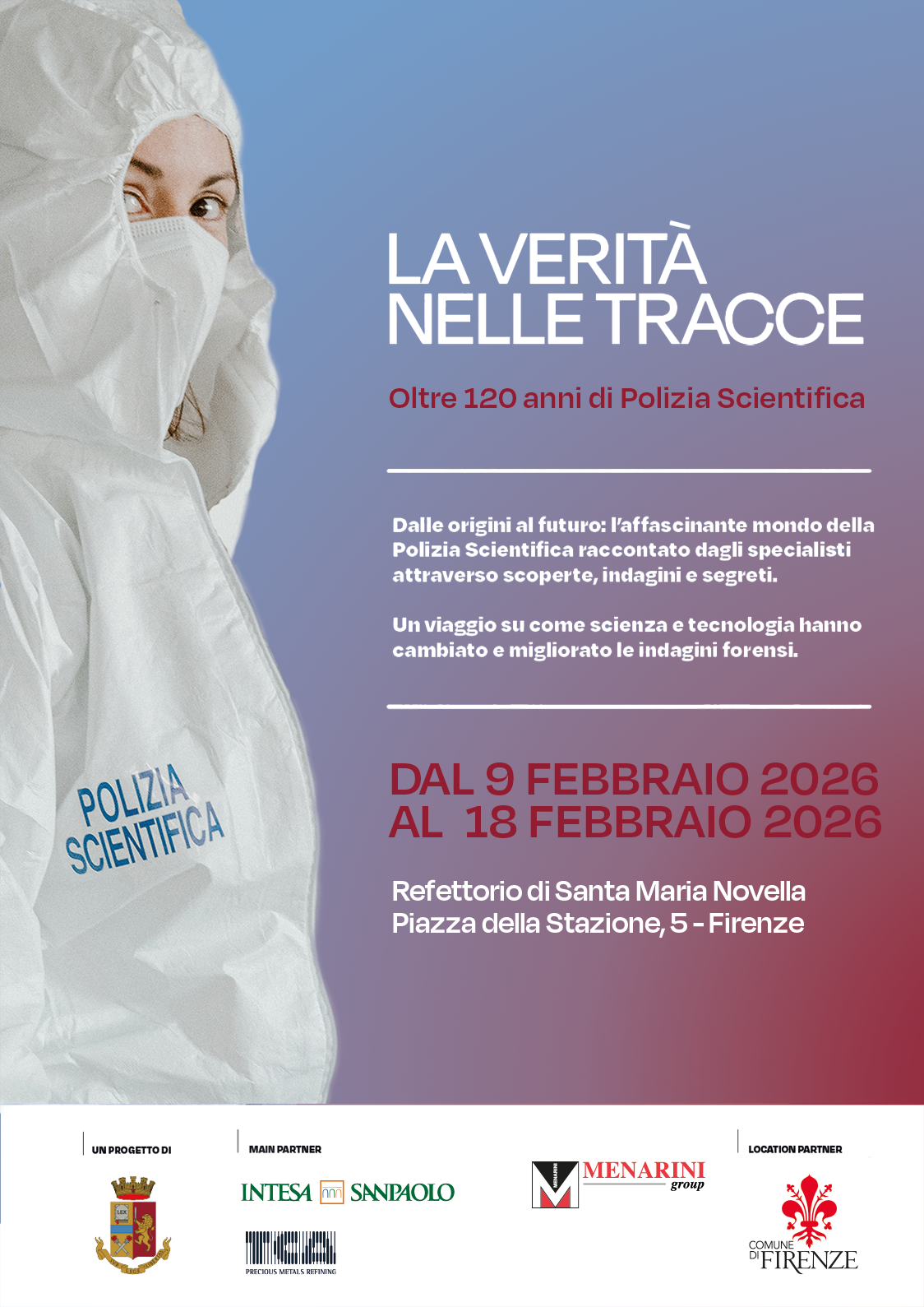 Locandina mostra 'La verità nelle tracce'