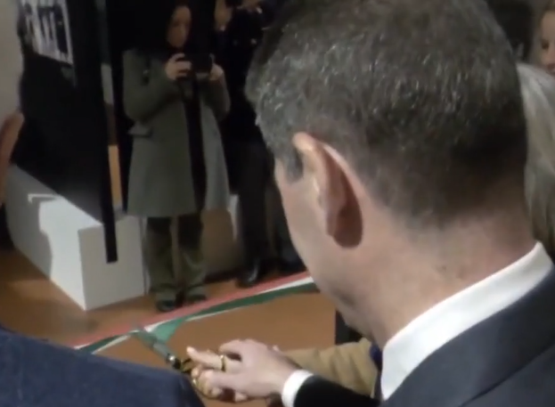 Inaugurazione mostra (frame da video Polizia di Stato)