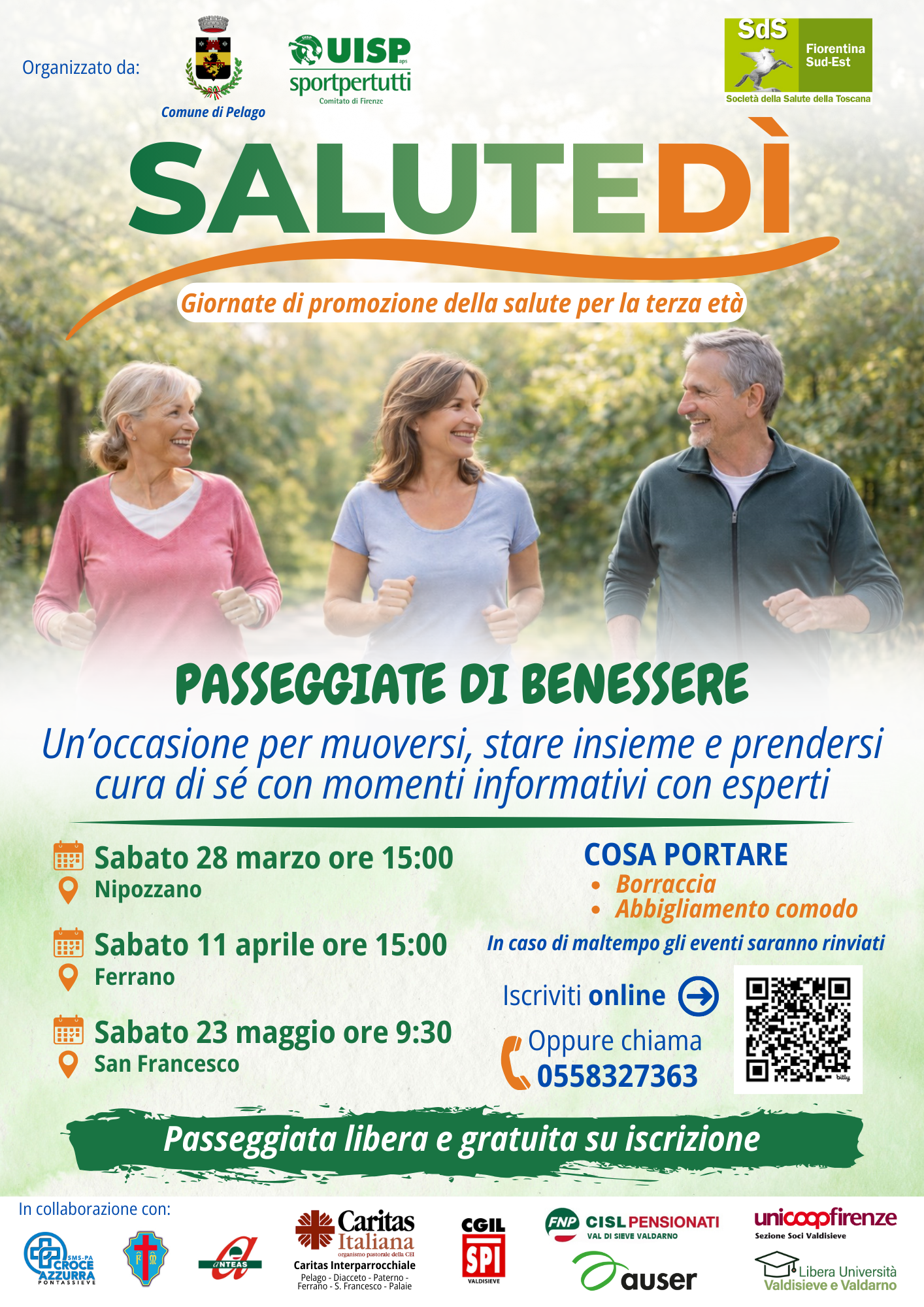 SaluteDì in primavera al via le Passeggiate di Benessere