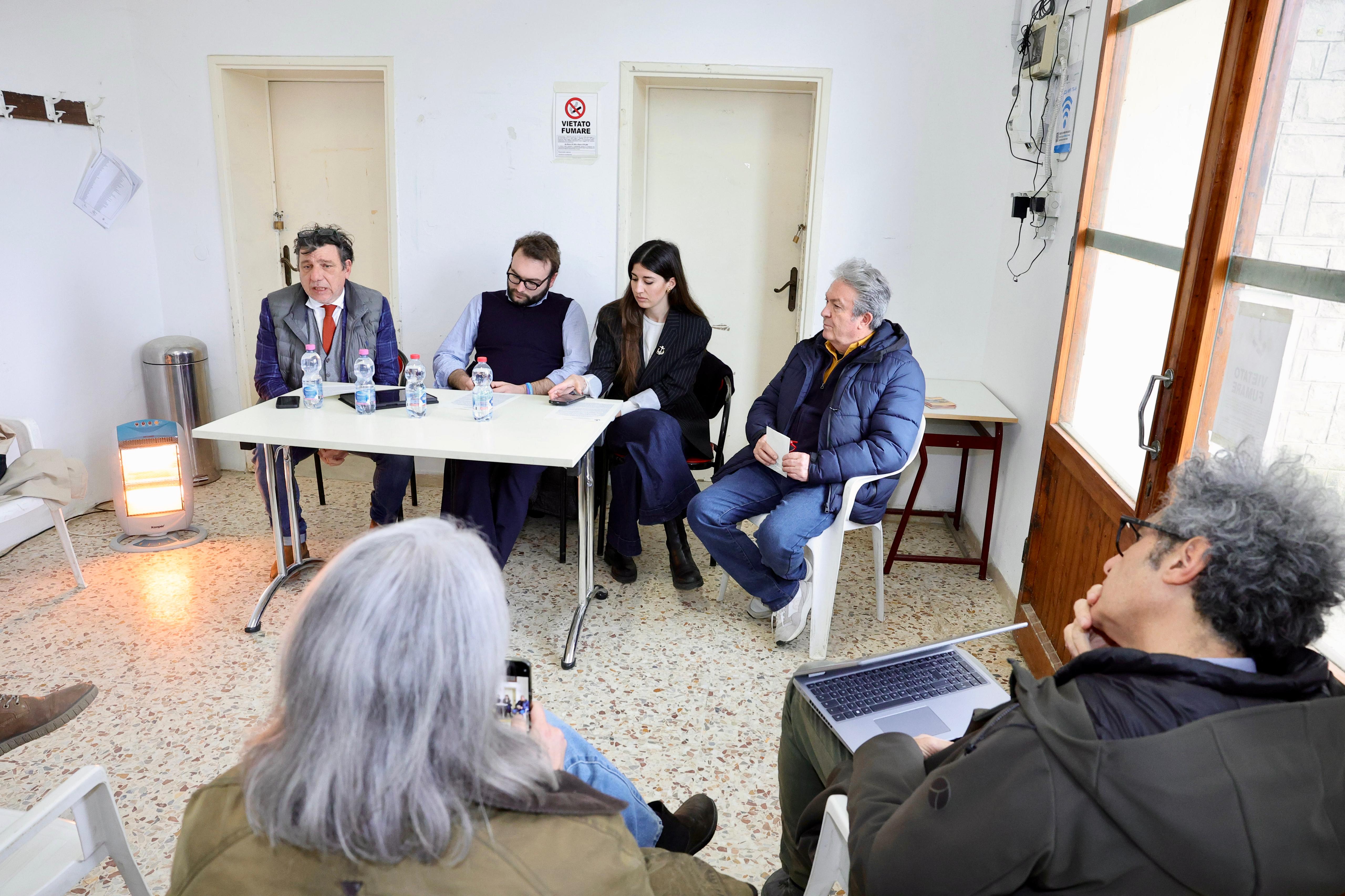 Sicurezza idraulica e variante 429, un momento della conferenza stampa (Fonte foto Comune di Castelfiorentino)