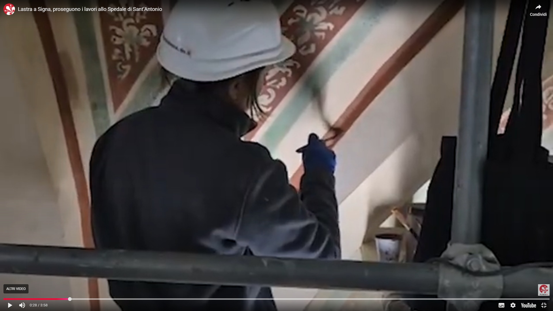 Frame dal video di Florence Tv