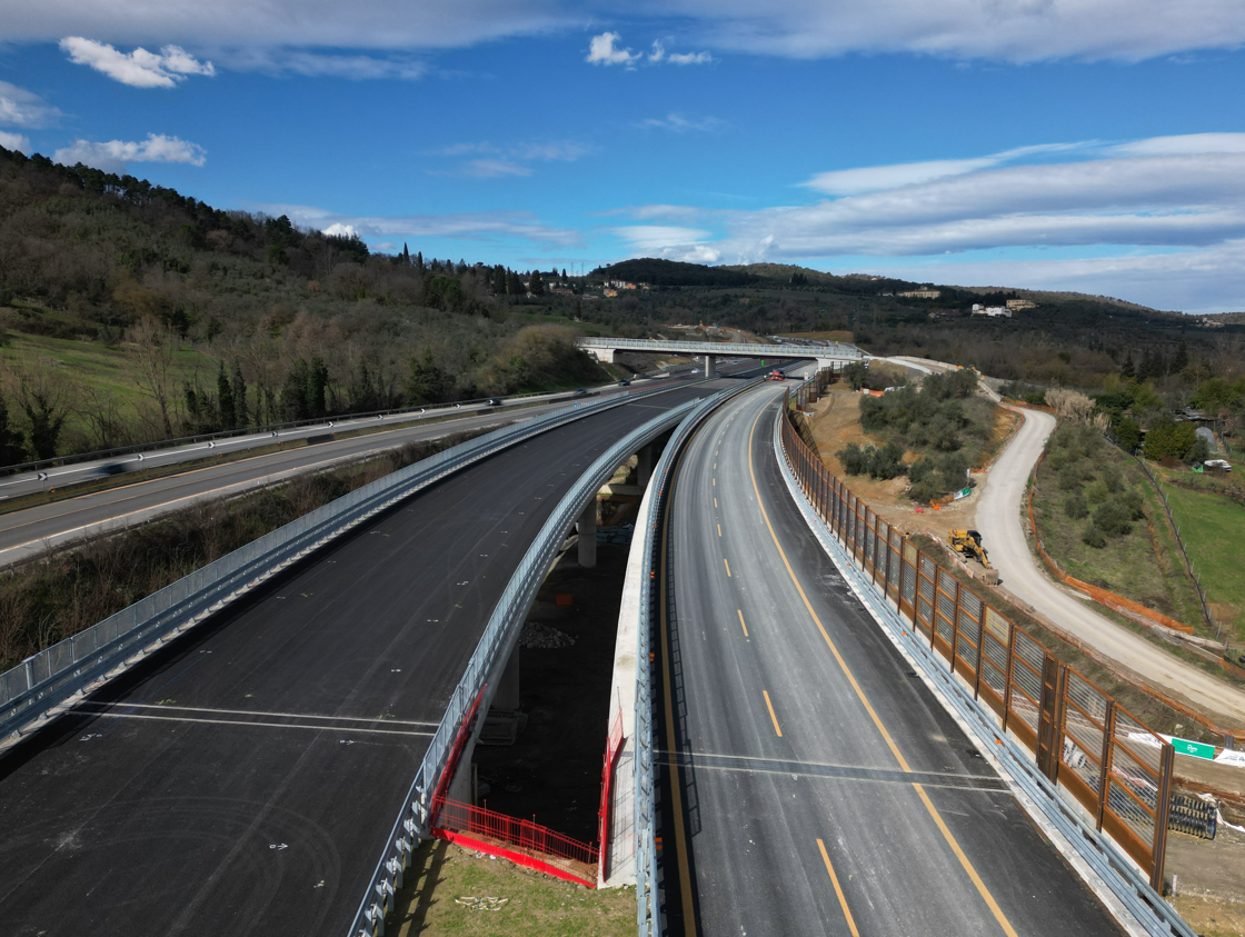A1 Ampliamento tra Incisa e Firenze Sud (Fonte foto Autostrade per l'Italia)