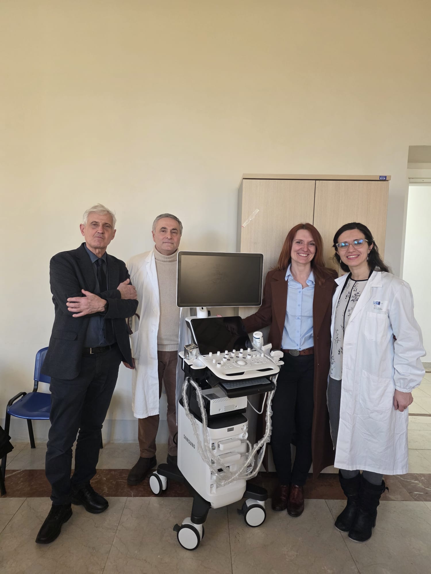 Da sinistra i dott Scarcella e Tatini e le dottsse Capanni e Sinisgalli