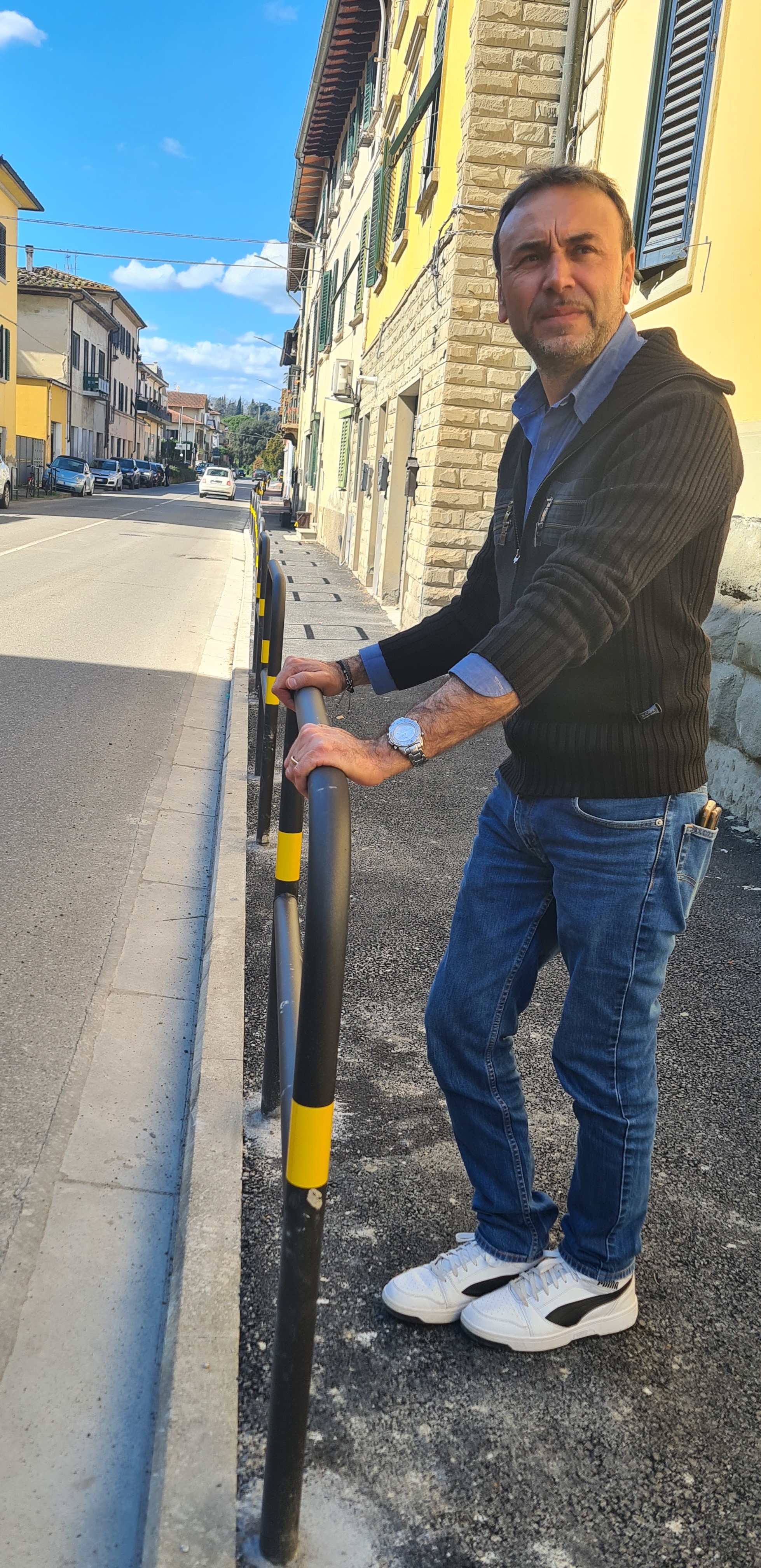 Conclusi i lavori per la realizzazione del nuovo marciapiede in Via Livornese a Porto di Mezzo (Fonte foto Comune di Lastra a Signa)