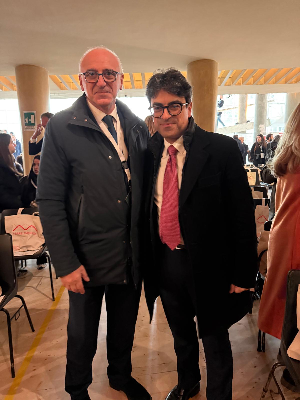 Nicola Armentano con il Sindaco di Matera Antonio Nicoletti