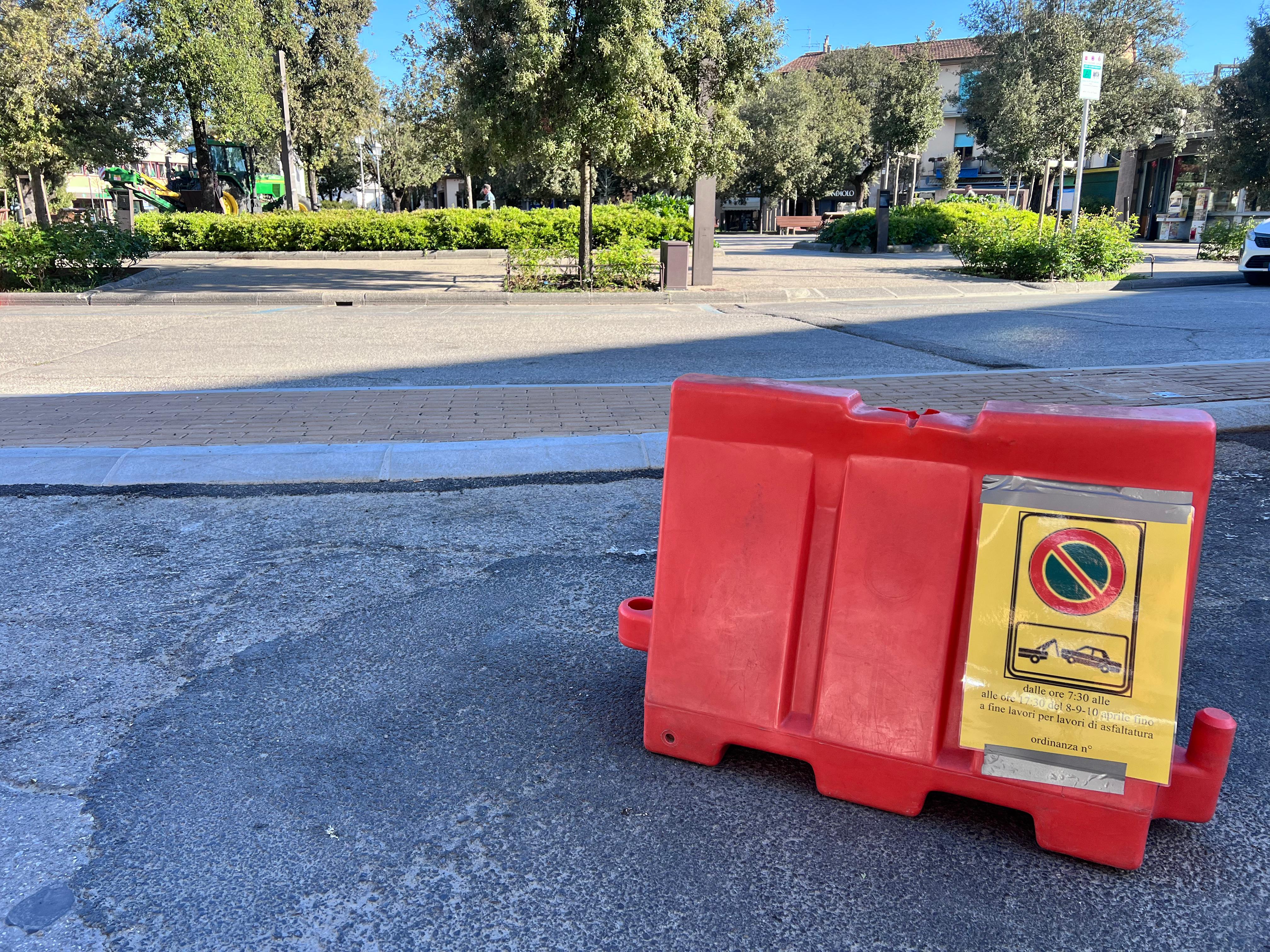 Asfaltatura, Piazza del Popolo