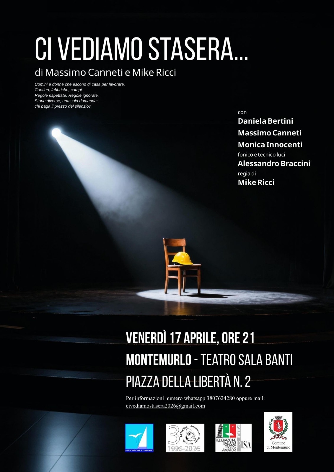 Alla Sala Banti lo spettacolo 'Ci vediamo stasera'