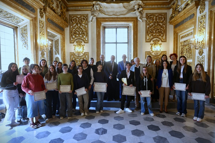 Un momento della premiazione (fonte foto Fondazione Spadolini Nuova Antologia)
