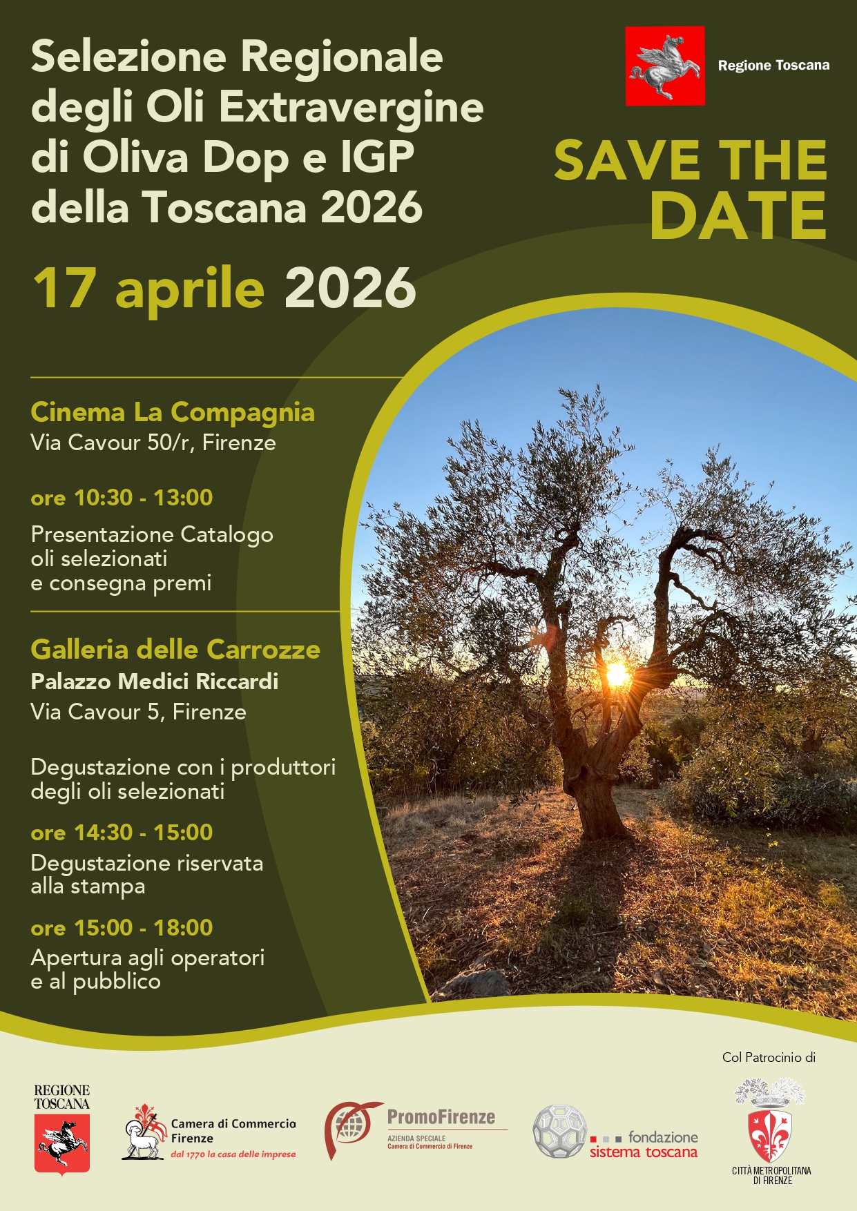 Selezione degli oli extra vergini di oliva DOP e IGP della Toscana 2026 