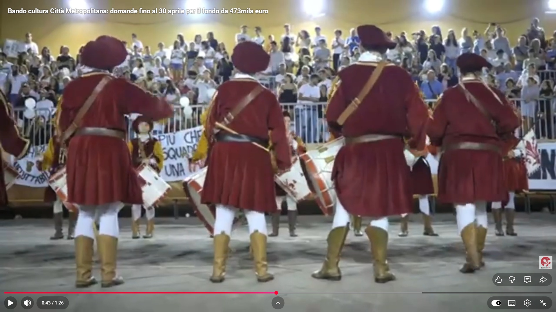 Frame dal video di Florence Tv