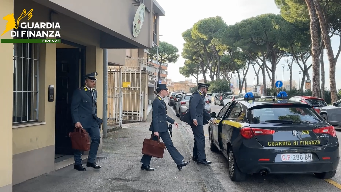 Guardia Finanza Firenze (fonte foto frame video GdF)