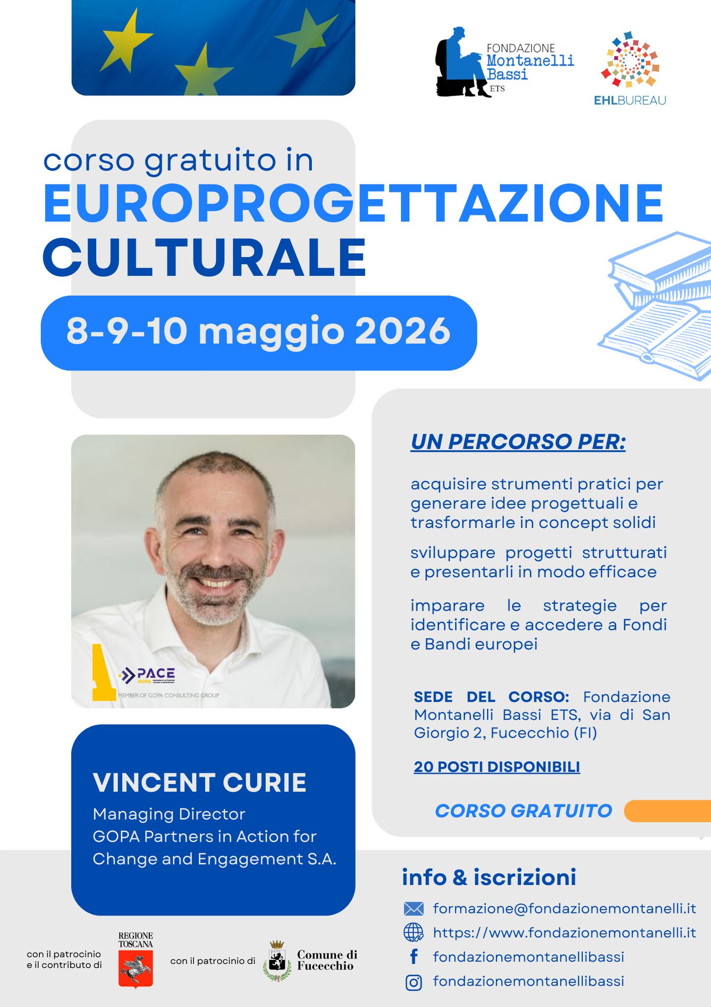 Alla Fondazione Montanelli Bassi la seconda edizione del corso di europrogettazione culturale