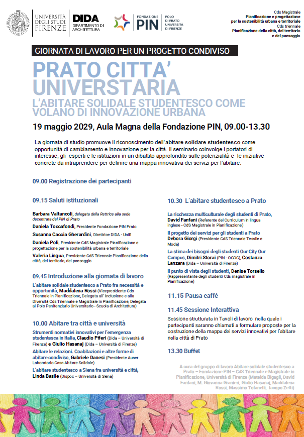 Prato città universitaria: una giornata di studio sull'abitare solidale e l’innovazione urbana