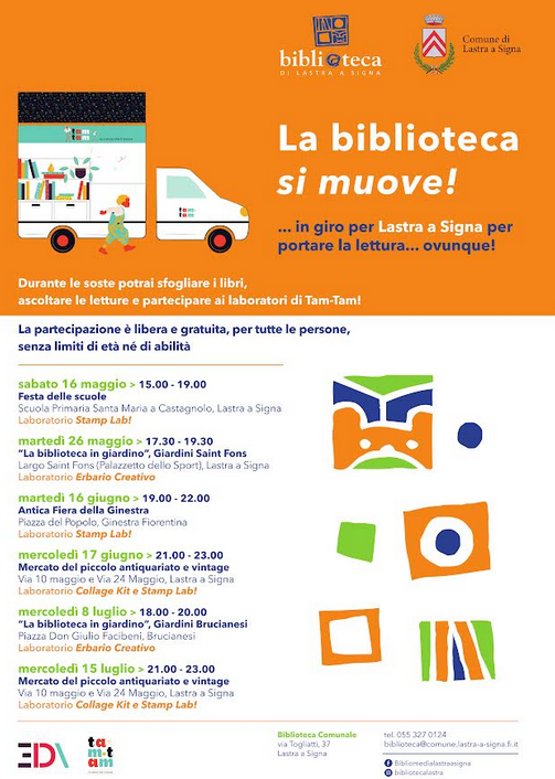La biblioteca si muove! Riparte il progetto del furgoncino di libri e attività 