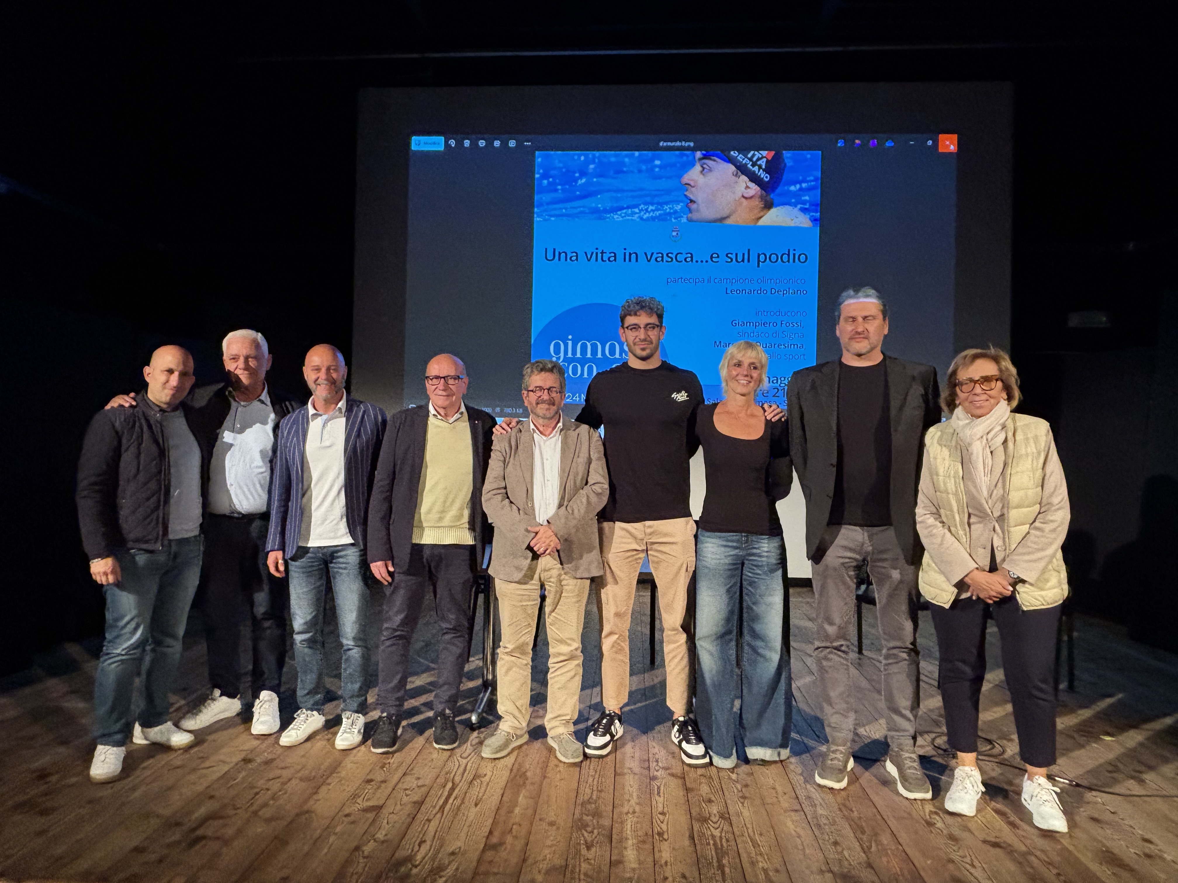 Serata dedicata al campione olimpico signese (Fonte foto comunicato Comune di Signa)
