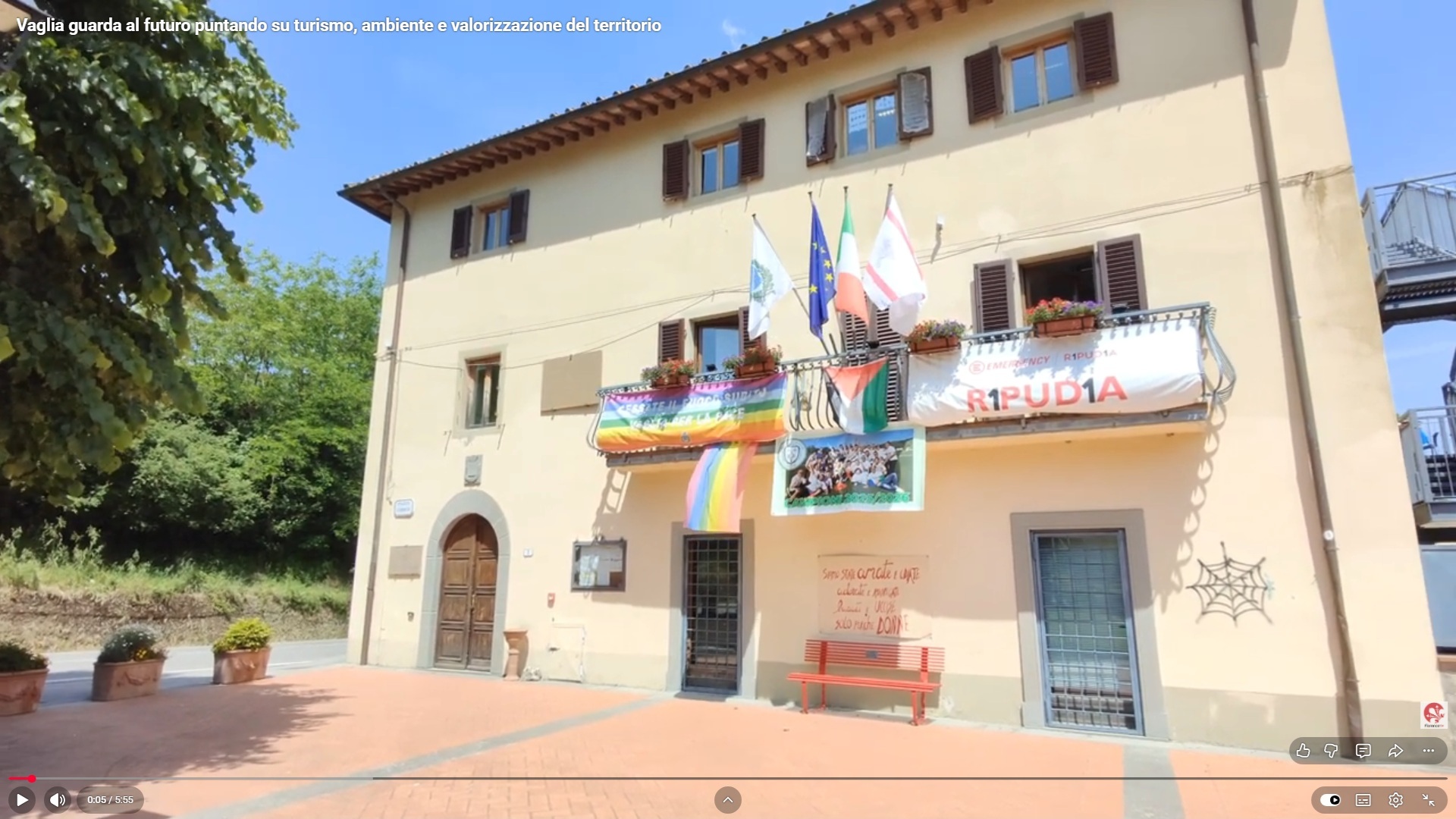 Frame dal video di Florence Tv