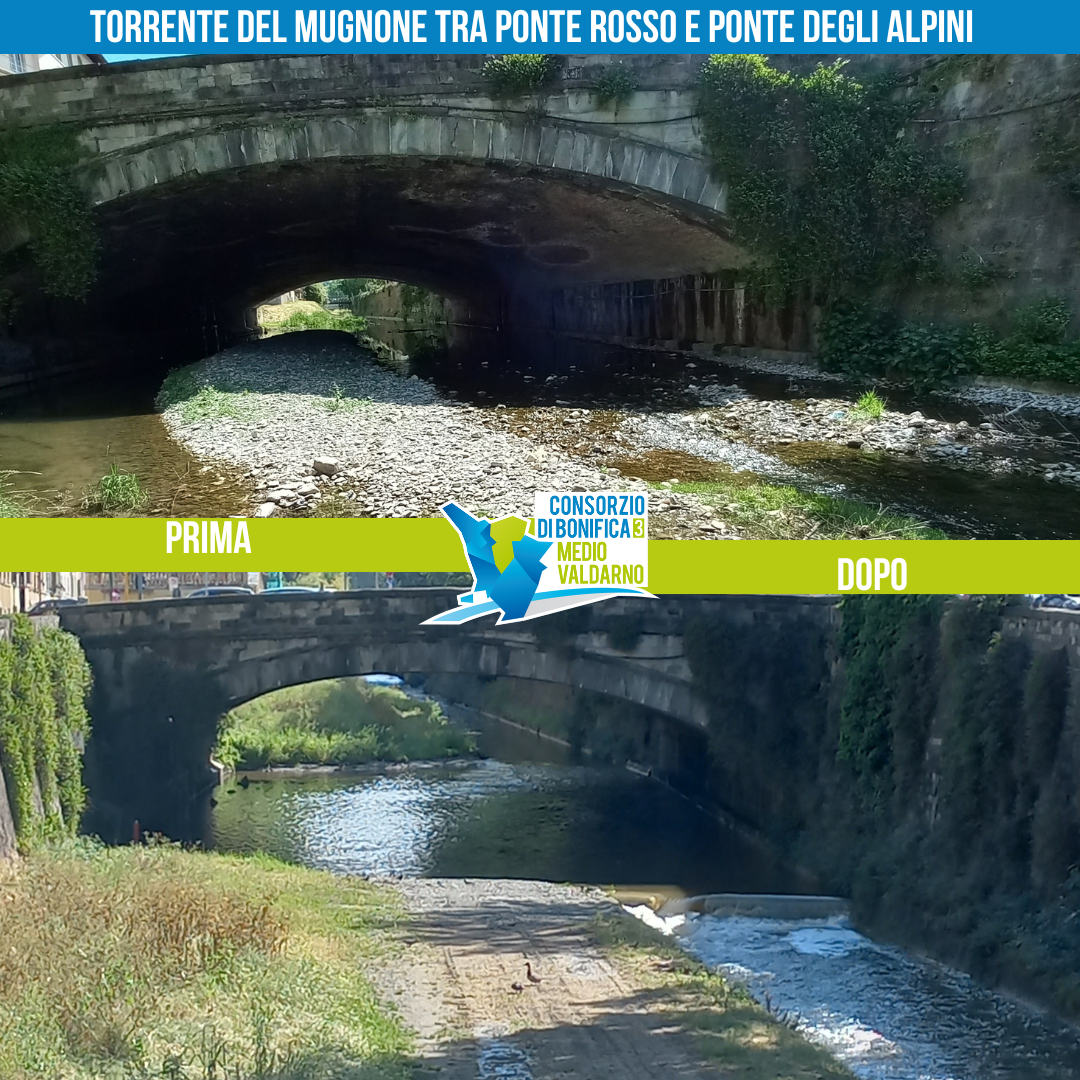 prima-dopo torrente del Mugnone