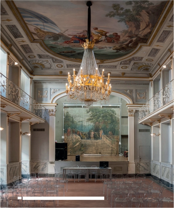 La tela del Sipario in Palazzo Rinuccini