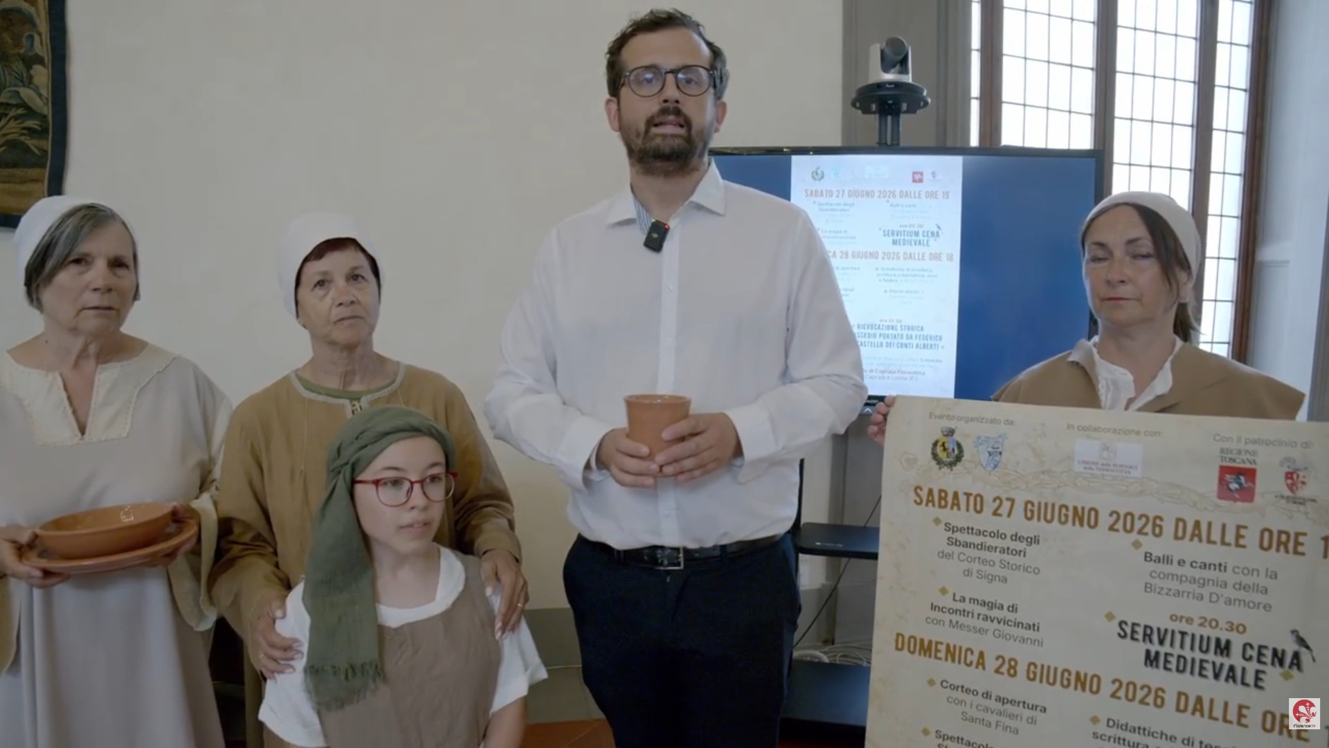 Frame dal video di Florence Tv