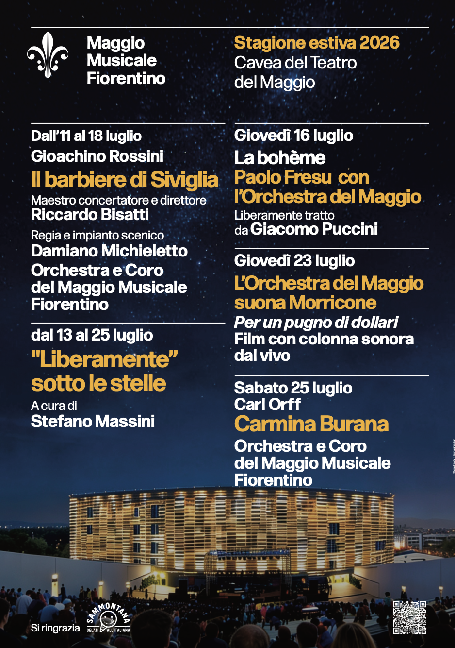 Sotto le stelle della Cavea, al via la stagione estiva del Maggio Musicale Fiorentino