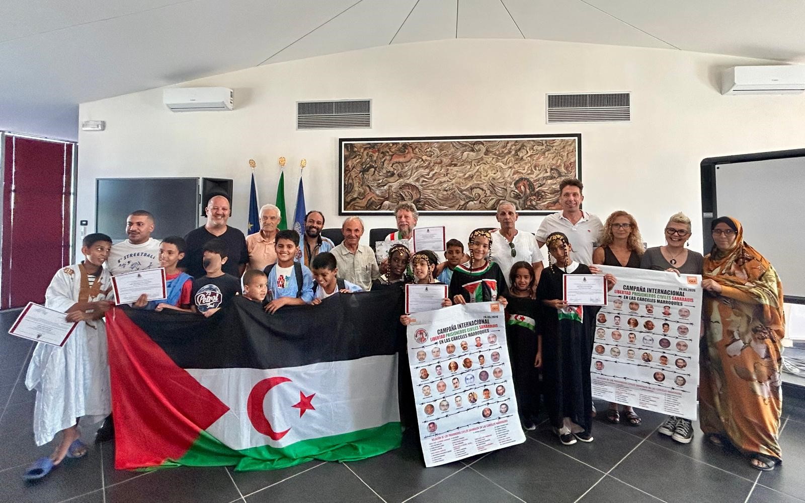 La cittadinanza onoraria di Calenzano a 11 bambini saharawi (Fonte foto comunicato Comune di Calenzano)