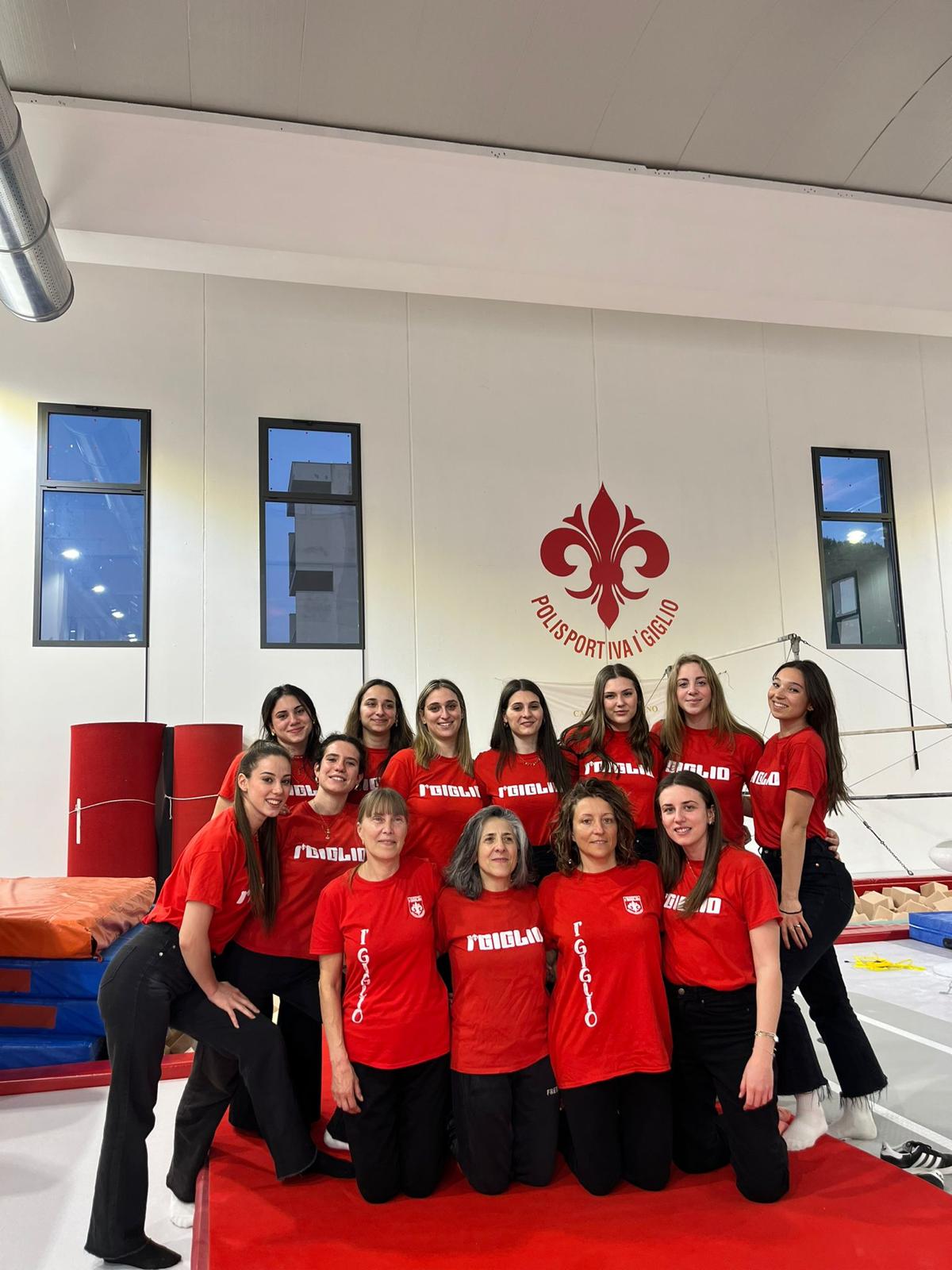 il team di ginnastica artistica