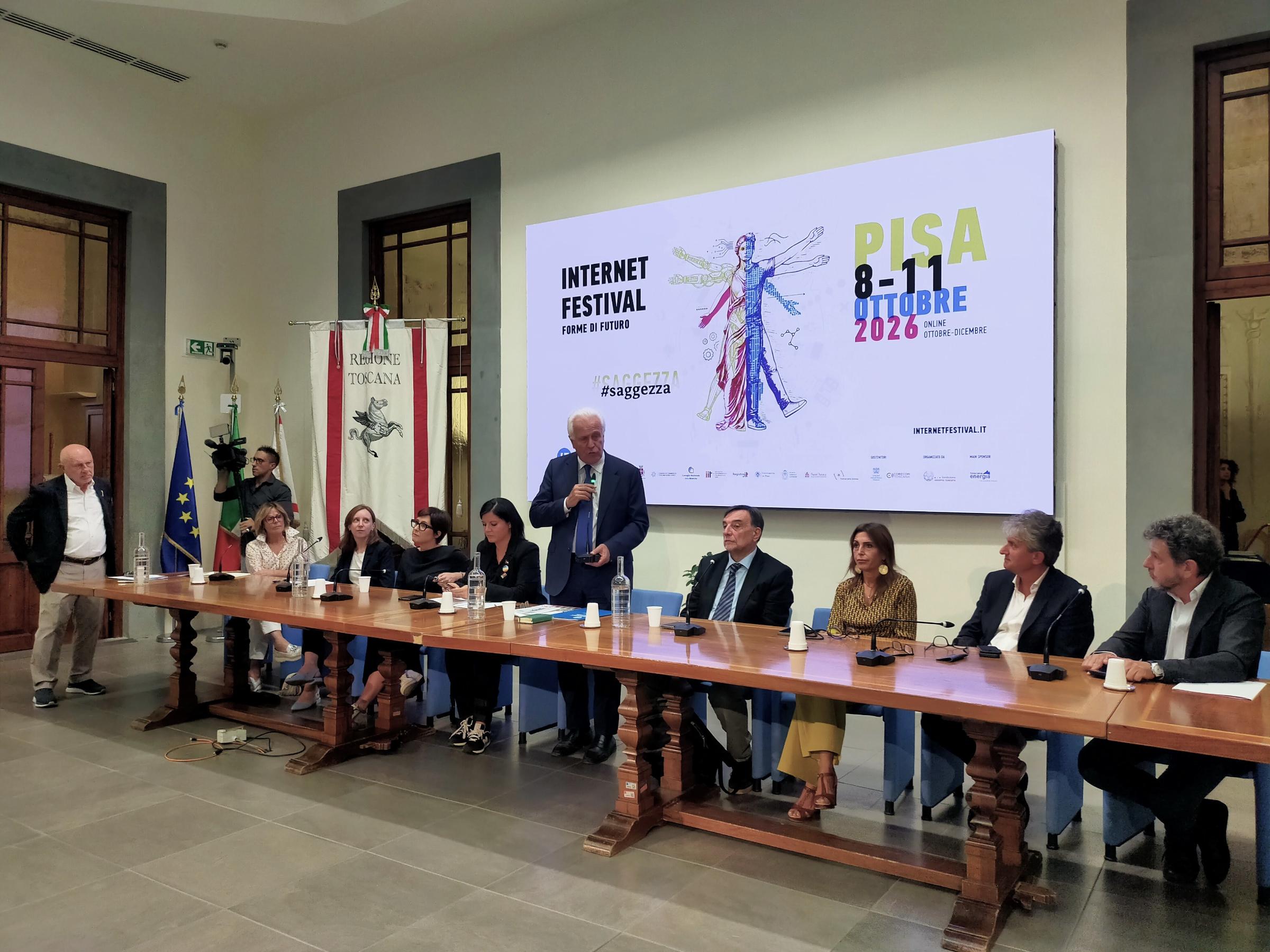 La presentazione dell'Internet Festival 2026 a Palazzo Strozzi Sacrati - fonte foto comunicato stampa