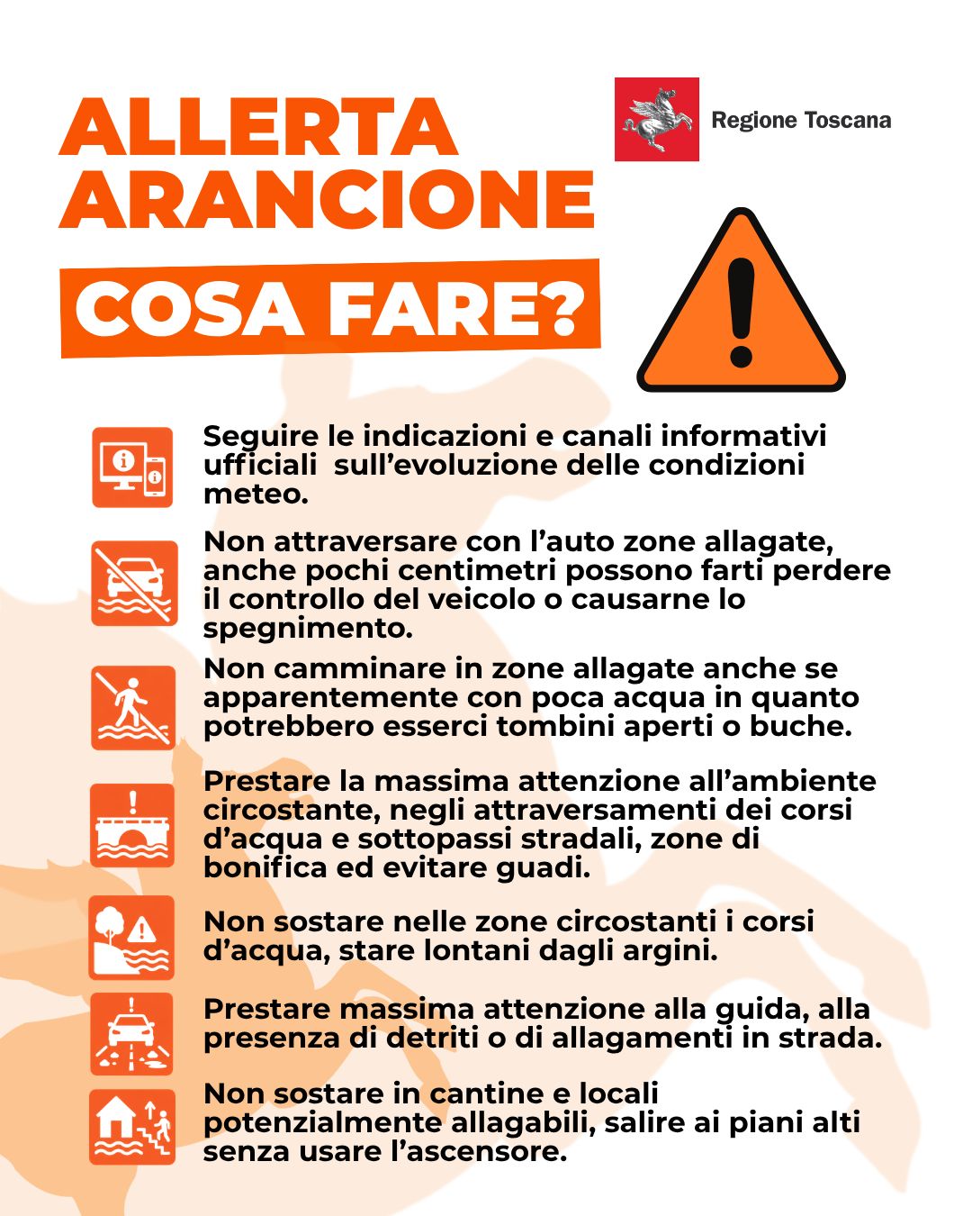 Indicazioni da Regione Toscana