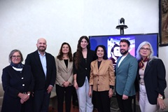 Un momento della conferenza stampa (foto Antonello Serino - Met Ufficio Stampa)