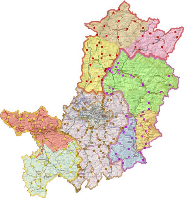 Strade della Città Metropolitana di Firenze
