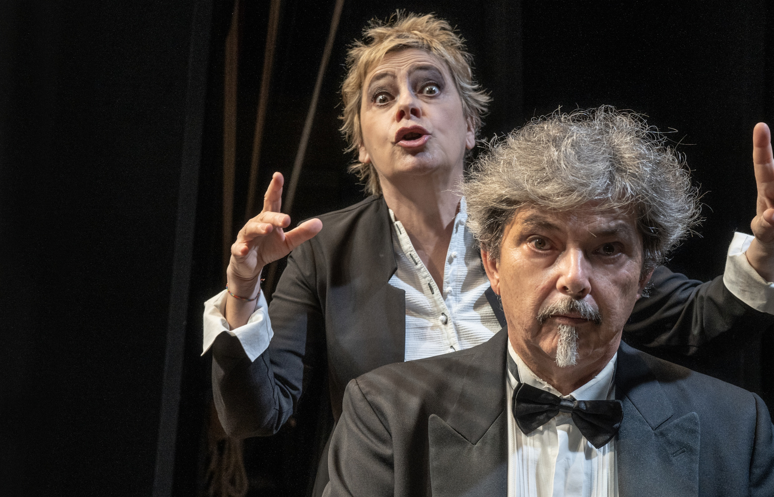Maria Cassi e Leonardo Brizzi (Foto da comunicato stampa Teatro della Toscana)
