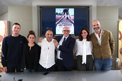 Un momento della conferenza stampa (foto Antonello Serino - Met Ufficio Stampa)