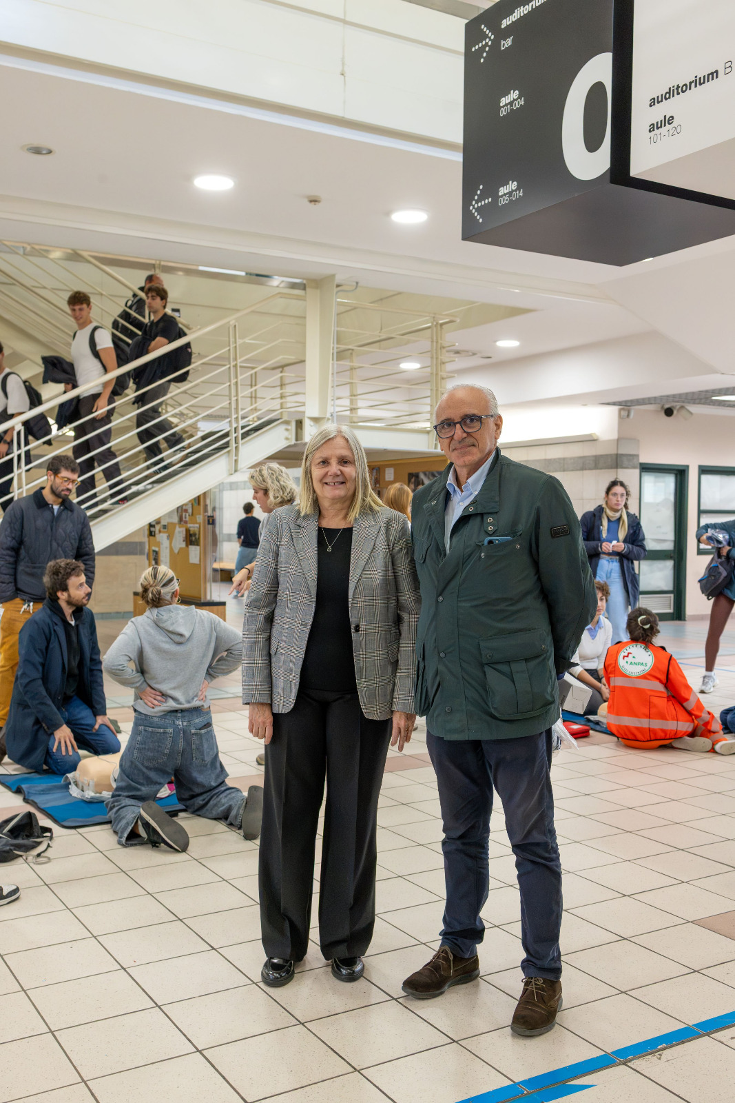 Rettrice Alessandra Petrucci  e il consigliere della Città Metropolitana Nicola Armentano (Fonte foto Unifi)