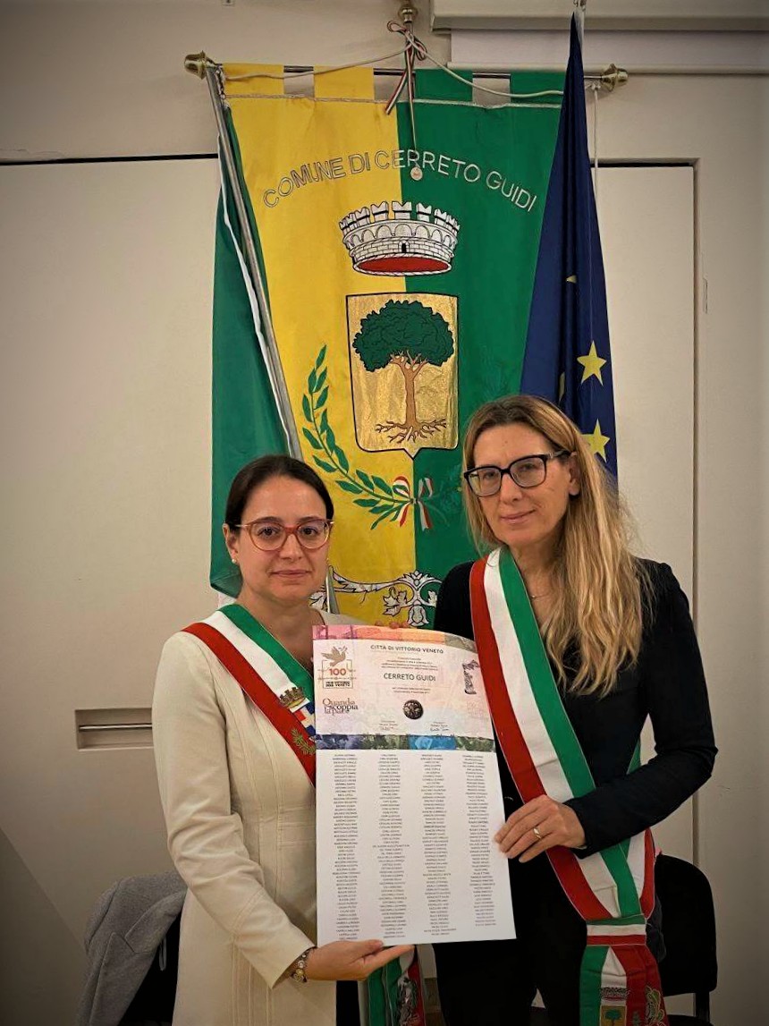Un momento della cerimonia