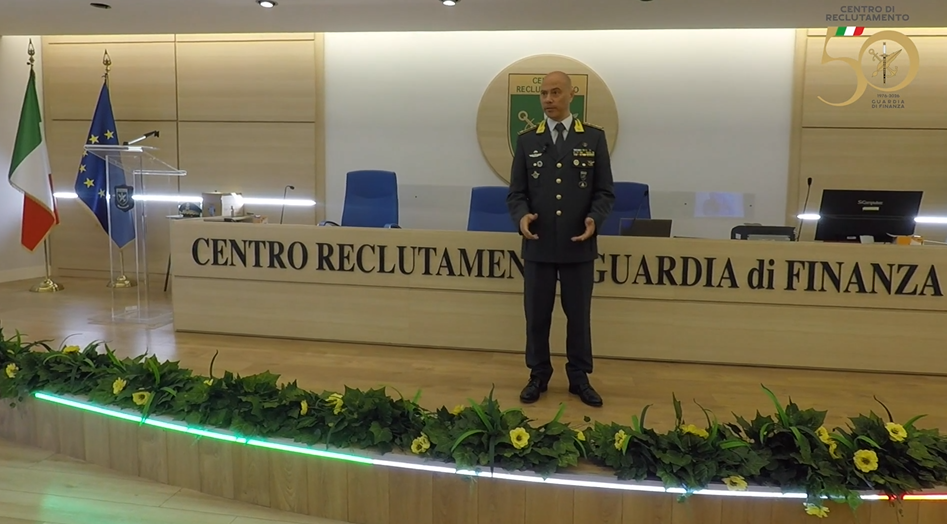  50° anniversario del Centro di Reclutamento (Frame da video sala stampa Guardia di Finanza)