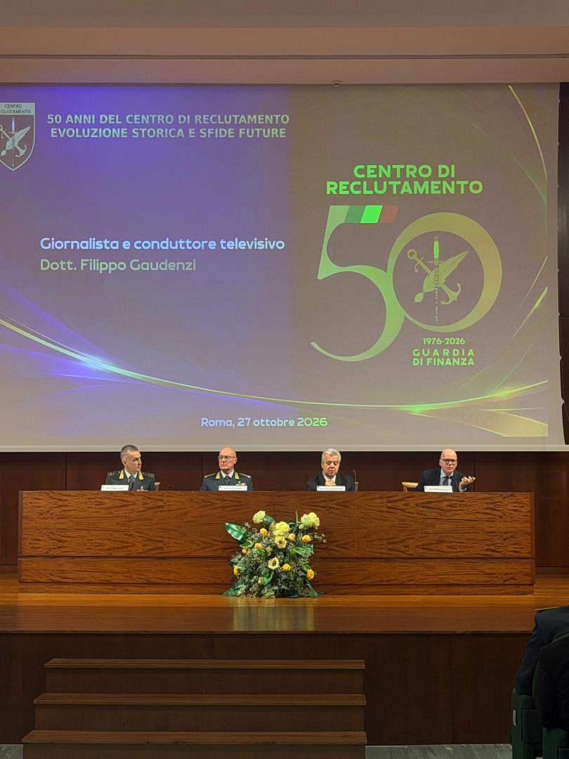50° anniversario del Centro di Reclutamento, il convegno (Foto da comunicato Sala stampa Guardia di Finanza))