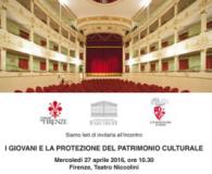 Locandina dell'iniziativa 'I giovani e la protezione del patrimonio culturale'