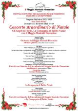 Locandina Concerto Natale al Teatro del Maggio 