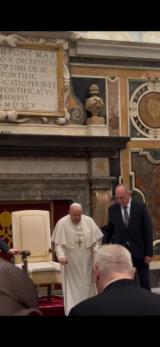 L'Ordine dei Medici della provincia di Firenze in udienza dal Papa (Fonte foto Ordine dei Meidici di Firenze)