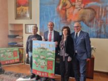 Da sinistra Elio Lombardo, il sindaco calamai, Cinzia Menichetti, Giuseppe Forastiero (Fonte foto Comune di Montemurlo)