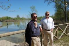 Parco dei Renai, il sindaco Fossi e Andrea Marzi (Fonte foto Comune di Signa)