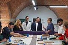 Barbara Gori CEO Scuola del cuoio e Eduardo Giustini