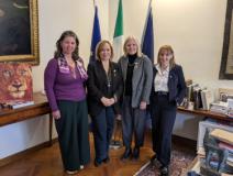 Liuba Ghidotti (responsabile del settore politiche di genere di Anci Toscana), Susanna Cenni (presidente Anci Toscana), Alessandra Petrucci (rettrice Università di Firenze), Maria Paola Monaco (delegata Unifi a Inclusione e diversità)