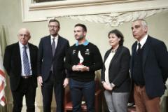 Sport: le ali del Pegaso al bobbista olimpico Eric Fantazzini (Fonte foto Consiglio della Regione Toscana)