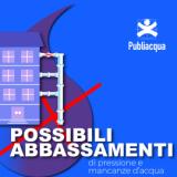Sospensione programmata e possibili abbassamenti di pressione