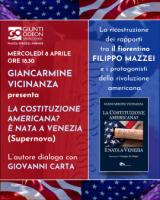 Locandina presentazione libro di Giancarmine Vicinanza alla Giunti Odeon di Firenze 