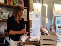 la curatrice Sabine Blomqvist (Fonte foto comunicato Comune di Greve in Chianti)